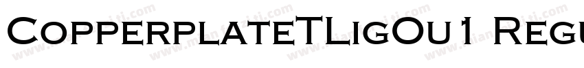 CopperplateTLigOu1 Regular字体转换